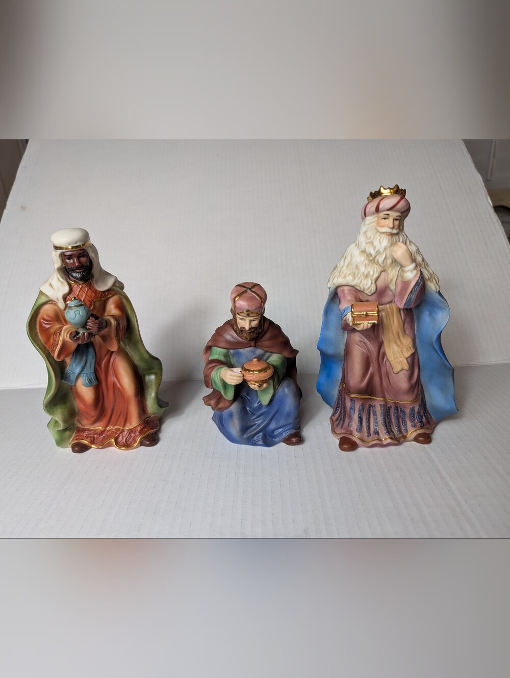 Vintage Royal Doulton "Holiday Traditions" Porcelain Wise Men / Three Kings